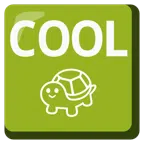 COOL button + turtle