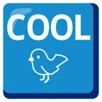 COOL button + bird