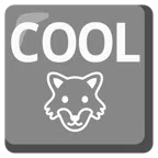 COOL button + wolf