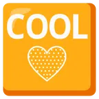 COOL button + yellow heart