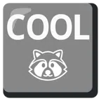 COOL button + raccoon
