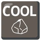 COOL button + rock