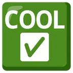 COOL button + check mark button