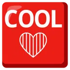 COOL button + red heart