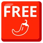 FREE button + hot pepper