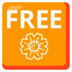 FREE button + blossom