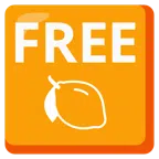 FREE button + lemon
