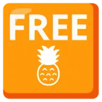 FREE button + pineapple
