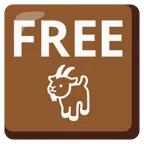 FREE button + goat