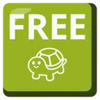 FREE button + turtle