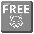 FREE button + wolf
