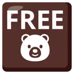 FREE button + bear
