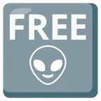 FREE button + alien