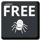 FREE button + spider
