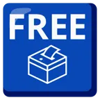 FREE button + ballot box with ballot