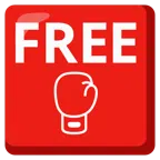 FREE button + boxing glove