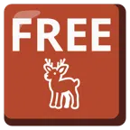 FREE button + deer