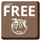 FREE button + sloth
