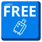 FREE button + luggage