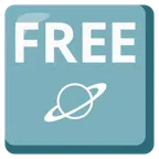 FREE button + ringed planet