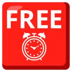 FREE button + alarm clock