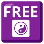 FREE button + yin yang