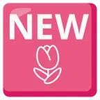 NEW button + tulip