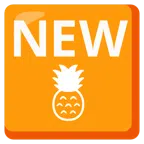 NEW button + pineapple
