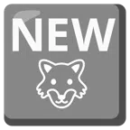 NEW button + wolf