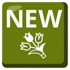NEW button + bouquet