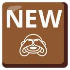 NEW button + see-no-evil monkey