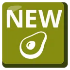 NEW button + avocado