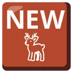 NEW button + deer