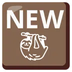 NEW button + sloth