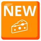 NEW button + cheese wedge