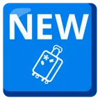 NEW button + luggage