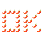 OK button + hot pepper