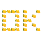 OK button + lemon