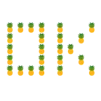 OK button + pineapple