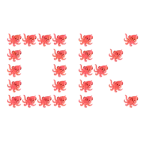 OK button + octopus