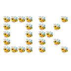 OK button + honeybee