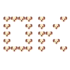 OK button + dog face