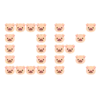 OK button + pig face