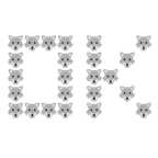 OK button + wolf