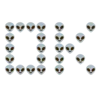 OK button + alien
