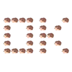 OK button + hedgehog