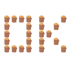 OK button + wood