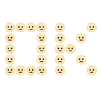 OK button + dotted line face