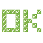 OK button + check mark button