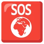 SOS button + globe showing Europe-Africa